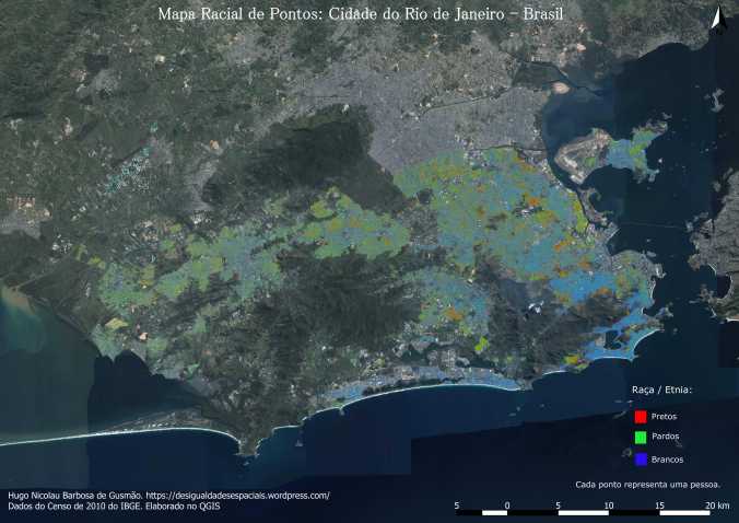 Mapa racial da Cidade do Rio de Janeiro - Satélite
